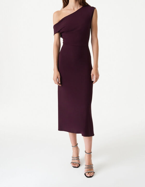 PILAR LONG ASYMMETRICAL DRESS